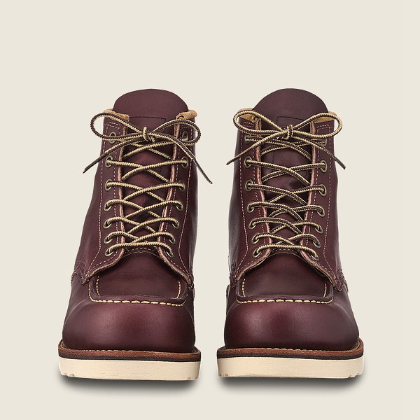 Red Wing Heritage Bot Erkek - Classic Moc - 6-Inch Mesa Deri - Bordo - 26JGRBNUC